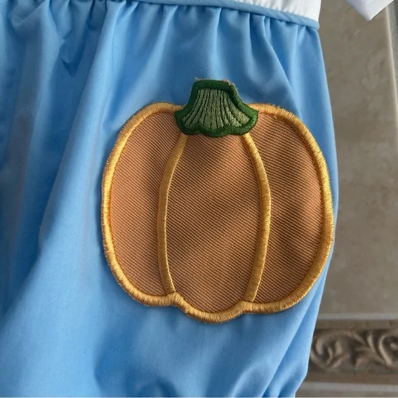 The Yellow Lamb Boys Pumpkin Pocket Bubble - Picture 4 of 7